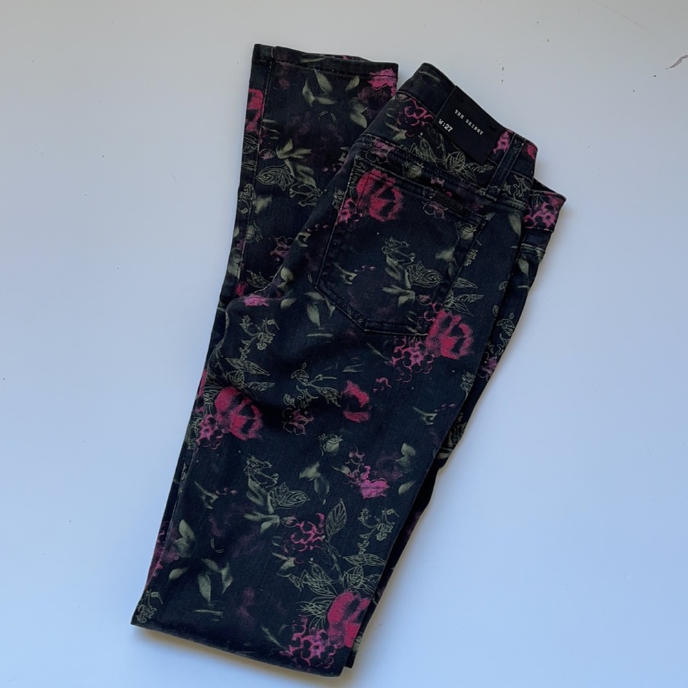 Joe’s Jeans The Skinny Electric Floral Black Skinny Jeans Women’s Size 27 NWT - Picture 5 of 10